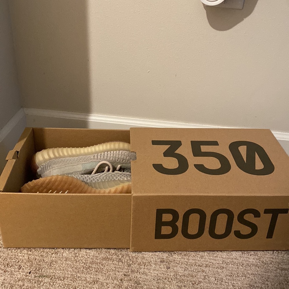 Yeezy boost 350, gray and green , Only wore 1-2 times.
